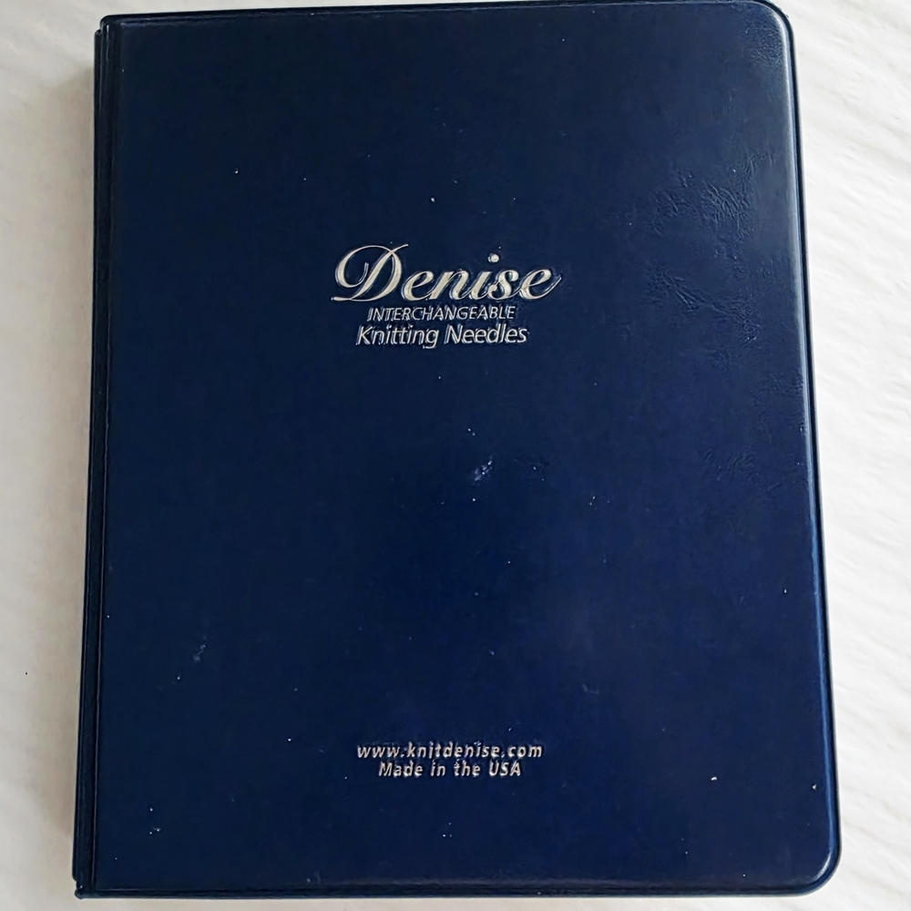 Denise- Interchangeable Knitting Needle Kit with Blue Case